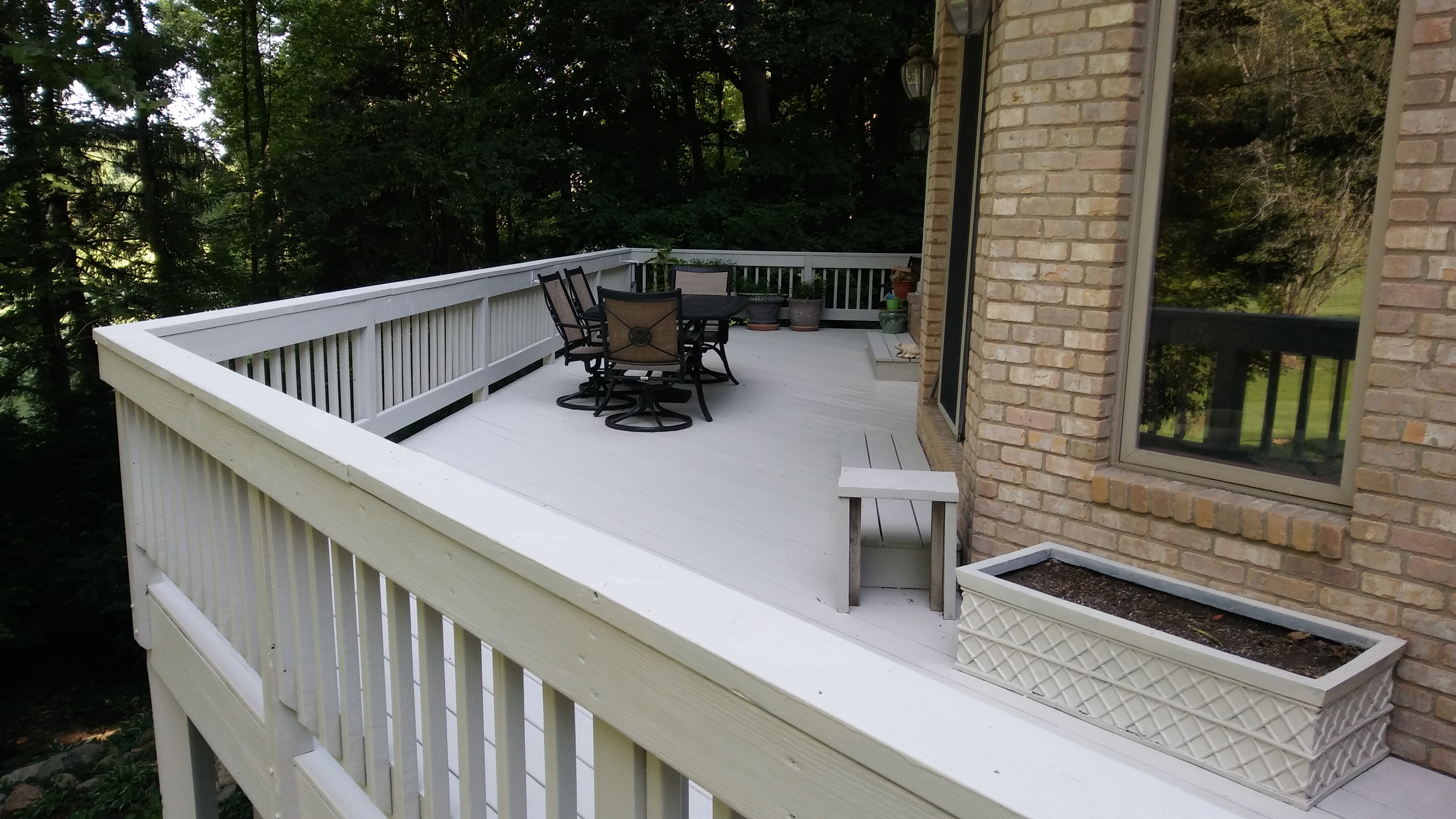 deck staining deck