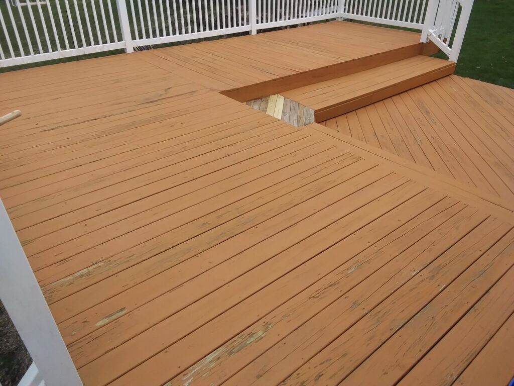 custom deck staining