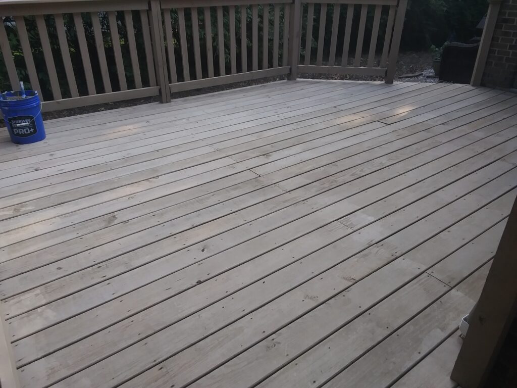 deck staining baja beige