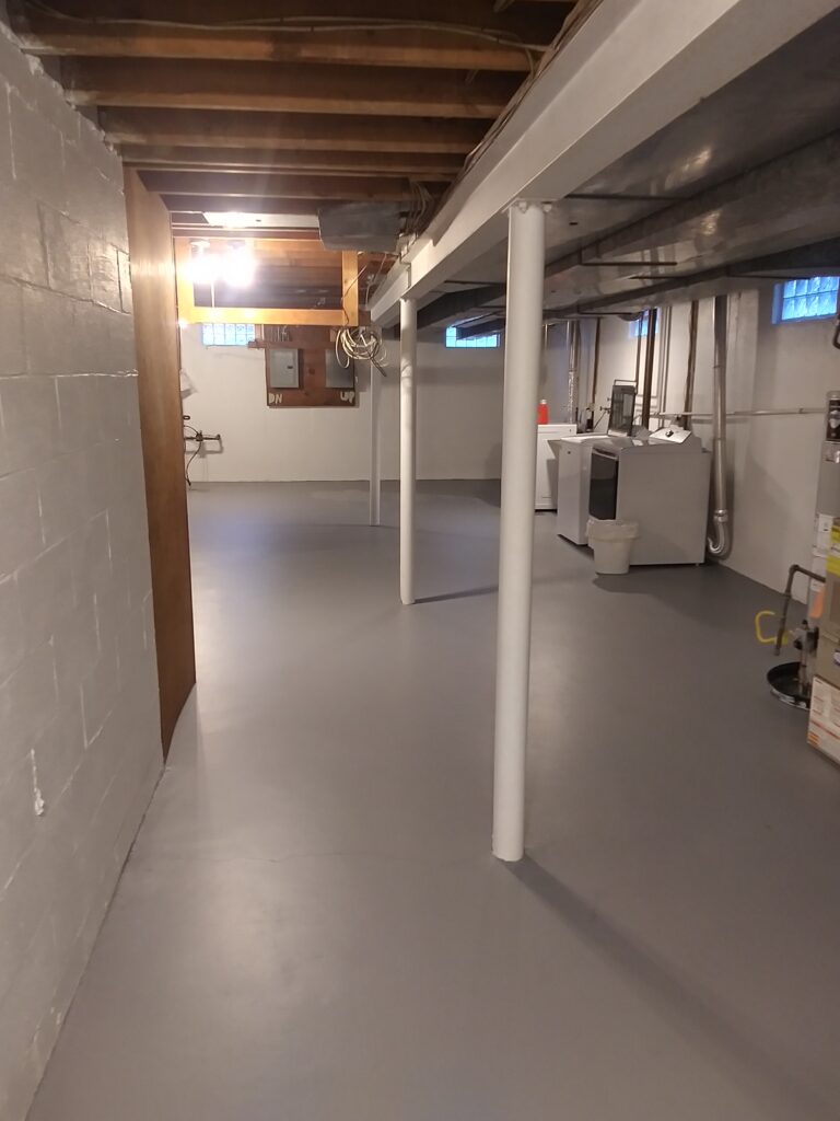 basement floor painting company